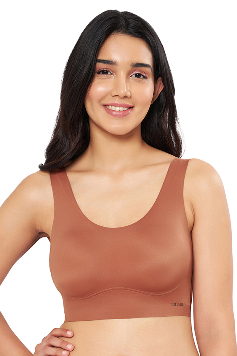ua io nude Buy Skins Solid Non Padded Non-Wired Scoop Neck Cami Bra - Caramel Nude | amanté