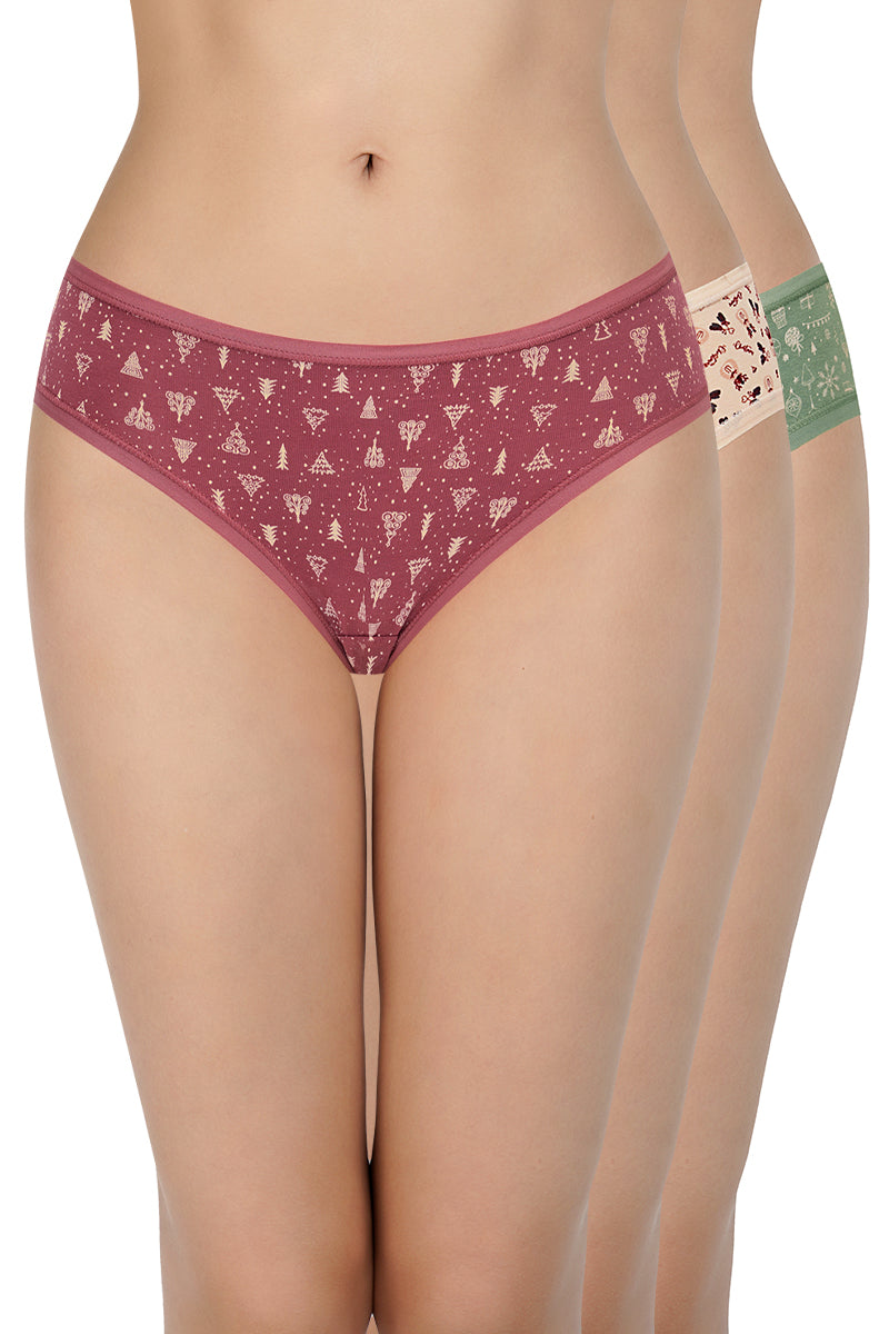 Buy Print Low Rise Bikini Panties (Pack of 3) amanté