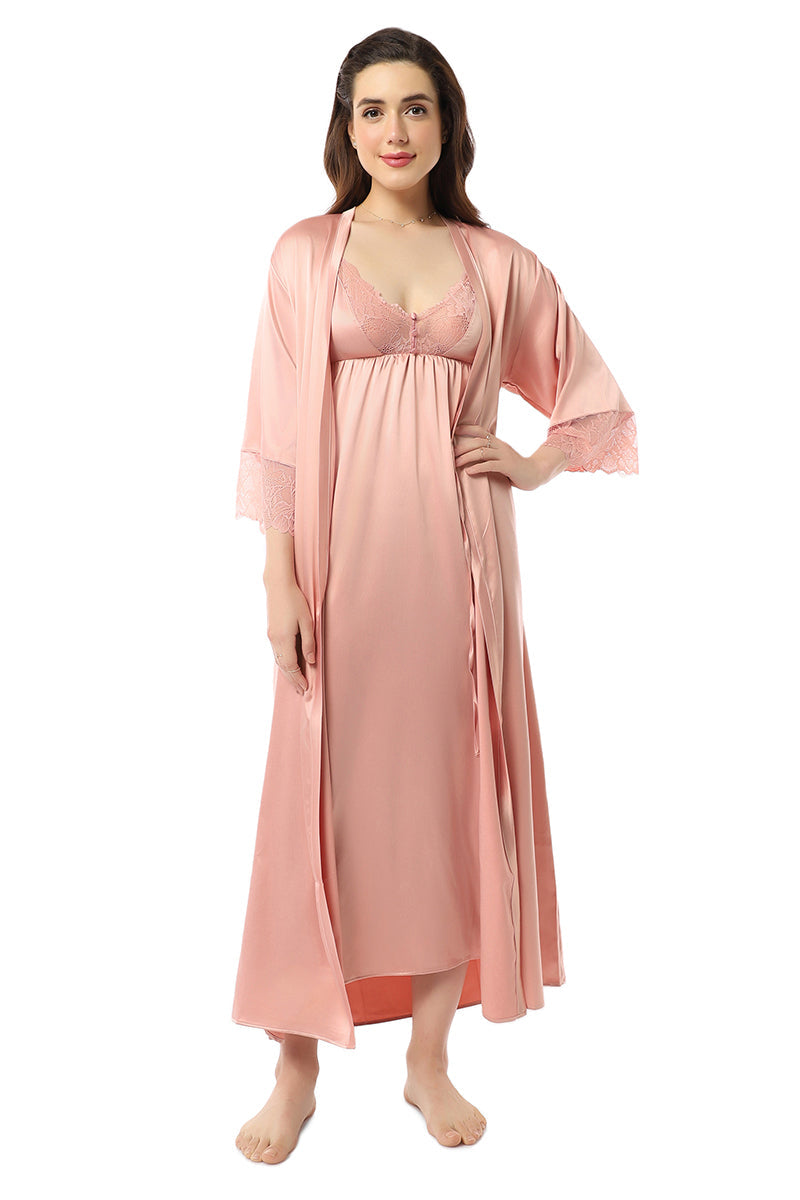Satin Robe 974 Buy Eternal Bliss Full-length Satin Robe Mellow
