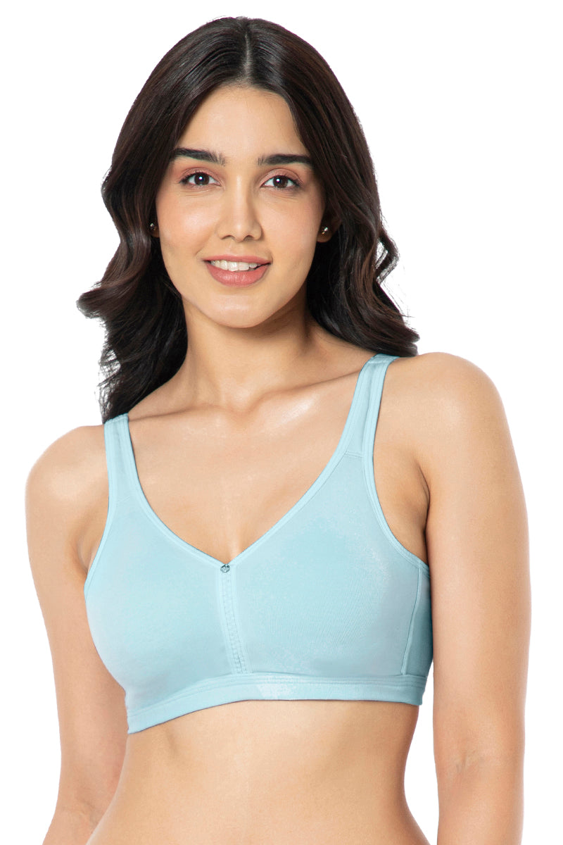 Buy Apraa & Parma Women Blue Cotton Blend Sports Non Padded Bra Online at  Best Prices in India - JioMart.