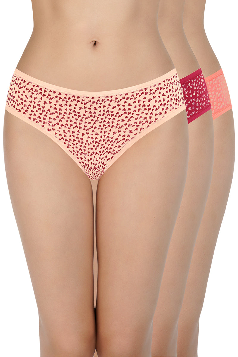Buy Low Rise Print Bikini Panties (Pack of 3) amanté