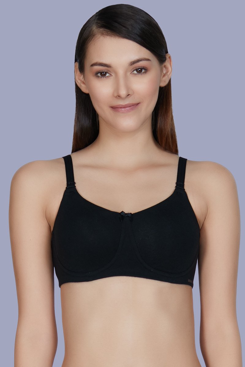Buy Amante Classic Shaper Non-Padded Non-Wired Bra - Black online