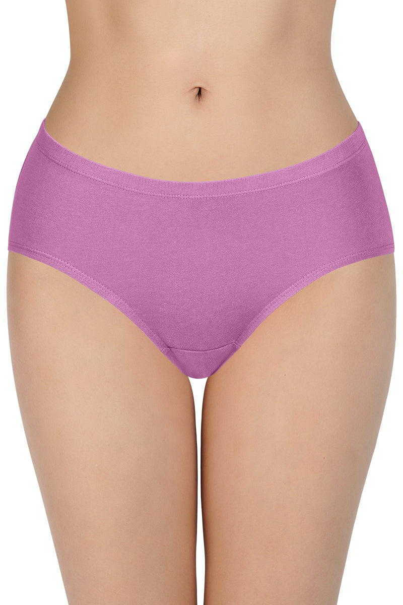 100% Cotton Hipster Panty Pack (Pack of 3) - D013 - Solid