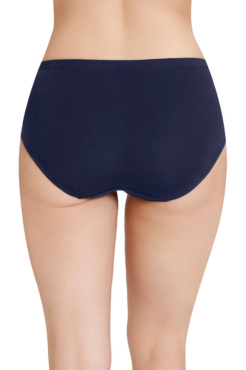 Inner Elastic Solid Mid Rise Hipster Panties (Pack of 3)