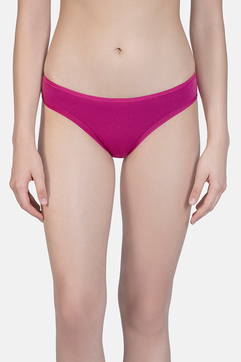 Solid Low Rise Bikini (Pack of 3)