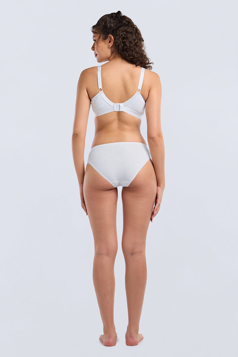 BLISSEASE COTTON BRA - WHITE