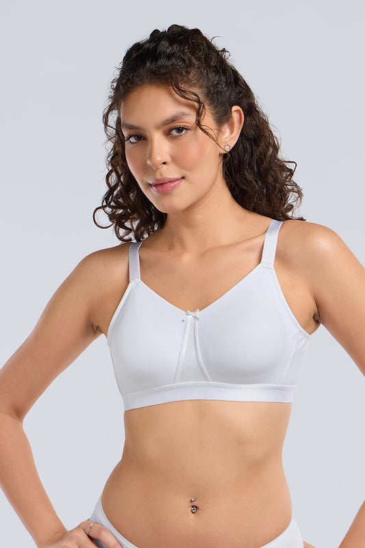 BLISSEASE COTTON BRA - WHITE