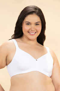 Sophistique Ease Non-Padded Wired Minimizer Bra - White - color option