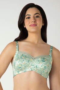 Demure Non-Padded Non-Wired Contour Bra - Tulip Harmony Print - color option