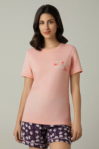Scoop Neck Sleep Tee - Girls Can Do Anything Print - color option