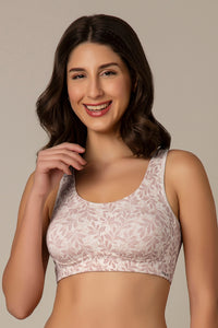 All Day Lounge Solid Non Padded Non-Wired Bra - Henrietta Floral Print thumbnail 1