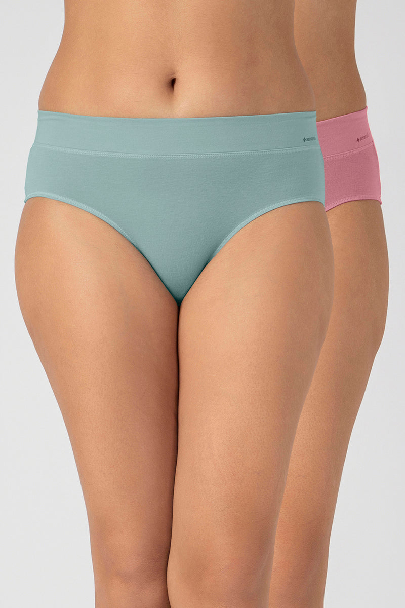 Mixed Assorted Hipster Modal Panty (Pack of 2 Colors & Prints May Vary) – Comfort Band - Image 3 of 10