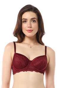 Eternal Bliss Non-padded Wired Bra - Rio Red - color option