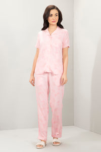 Half-Sleeves Sleep PJ Set - Prism Pink Floral Print thumbnail 6