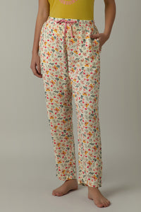 Full Length Pyjama Bottom - Afterglow Butterfly Print - color option