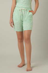 Sleep Shorts - Ditsy Misty Print - color option