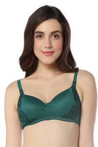 Floral Chic Padded Non-Wired Bra - Botanical Garden & Black thumbnail 1