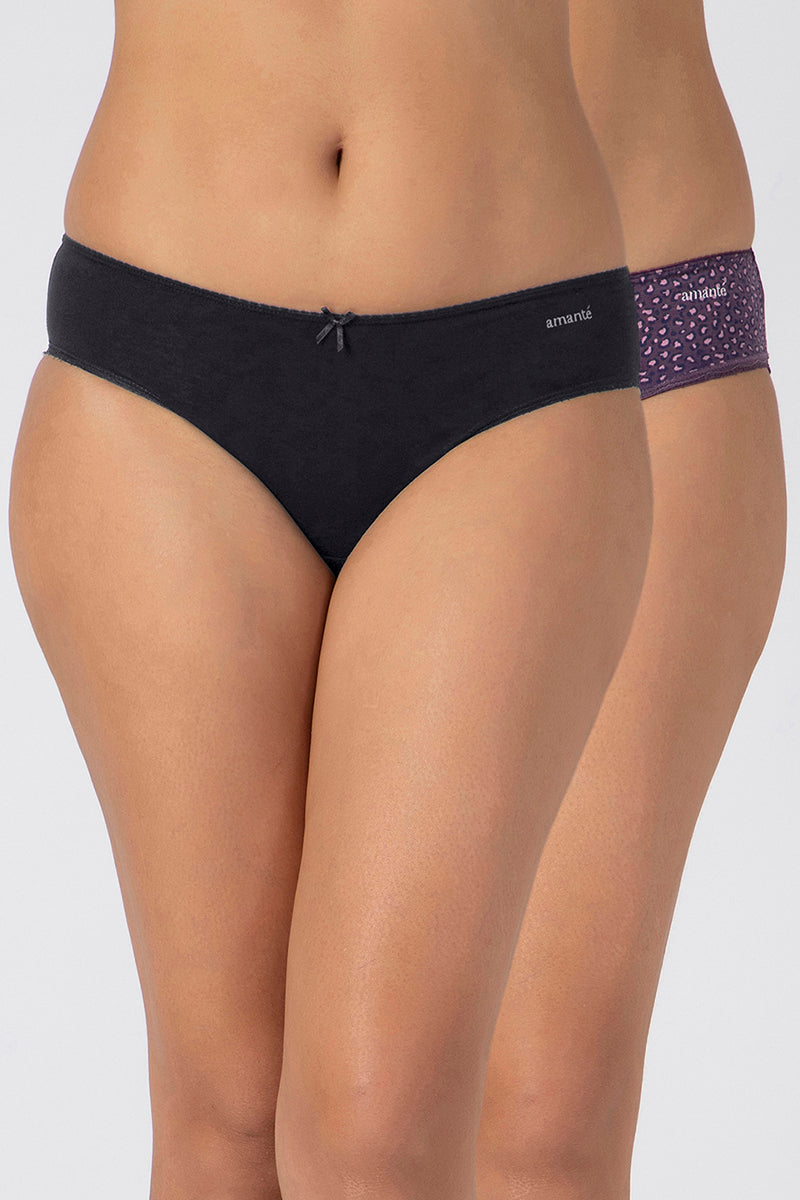 Lace Edge Bikini Panty (Pack of 2 Prints & Colors May Vary) - Mixed Assorted - Image 5 of 10