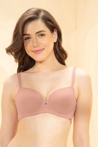 Effortless Bliss Padded Wired Bra - Cafe Creme thumbnail 1