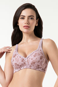 Cool Contour Non-Padded Non-Wired Bra With Aloe Finish - Fusion Delicacy Print thumbnail 1