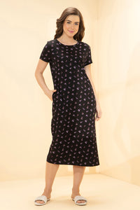 Lounge Laze Dress - Orchid Floral Print - color option