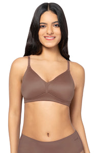 Smooth Plunge Padded Non-Wired Bra - Clove thumbnail 1