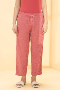 Lounge Pants - Pink Abstract Print thumbnail 1