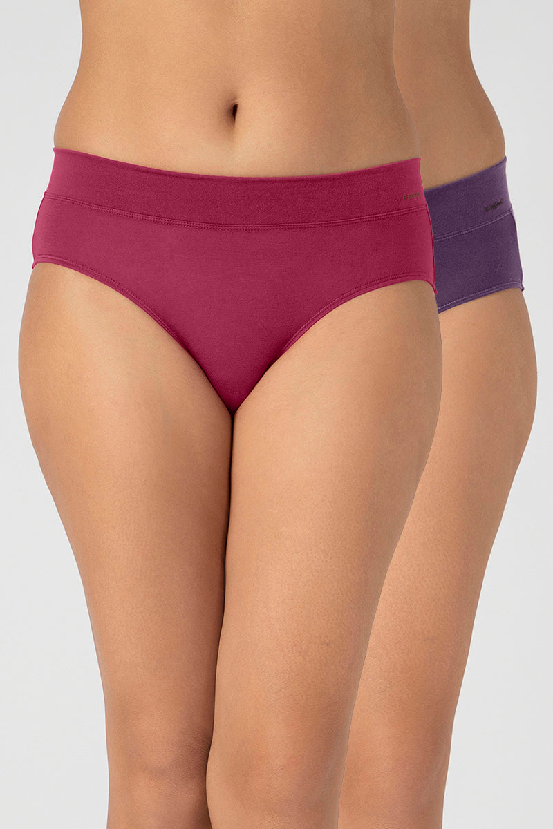 Mixed Assorted Hipster Modal Panty (Pack of 2 Colors & Prints May Vary) – Comfort Band