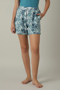 Sleep Shorts - Cameo Leaf Print - color option
