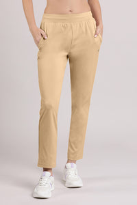 Energize Flexi Track Pants - Irish Cream thumbnail 1