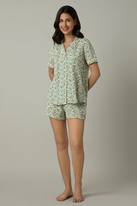 Sleep Shorts Set - Forest Print - color option