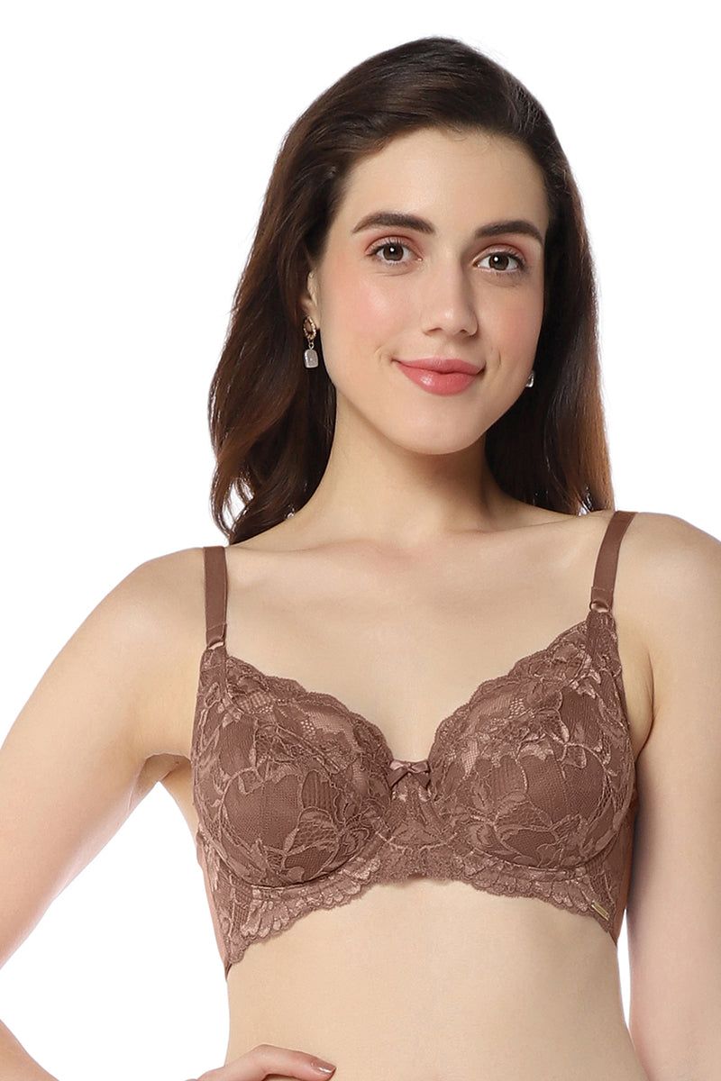 Luxe Support Non-Padded Wired Bra  - Nutmeg