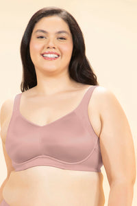 Elegant Support Non-Padded Wired Bra - Misty Rose thumbnail 1