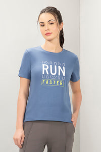 Essential Printed Tee - Run Print thumbnail 1