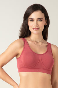 All Day At Home Bra - Earth Red thumbnail 1