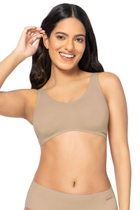 Invisi Ease Padded Non-Wired Slip-On Bra - Hazelnut thumbnail 1
