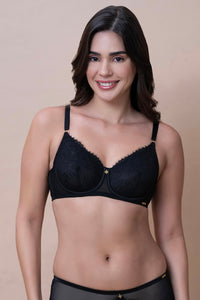 Amore Non-Padded Wired Bra - Black - color option