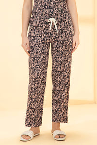Full Length PJ Bottom - Graphite Floral Print - color option