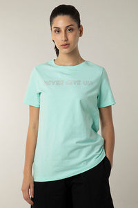 Essential Printed Tee - Blue Tint - color option