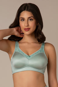 Elegant Support Non-Padded & Non-Wired Bra - Seafoam thumbnail 6