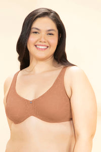 Sophistique Bliss Non-Padded Wired Minimizer Bra - Sandstone - color option