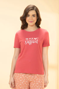 Scoop Neck Sleep Tee - Holly Berry Print - color option