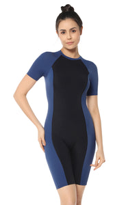 Leg Suit With Sleeves - Nero With Jeans - color option