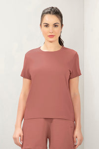 Essential Crew Neck Tee - Brick Dust - color option
