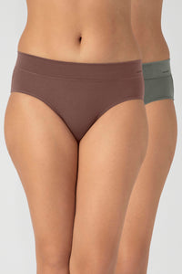 Mixed Assorted Hipster Modal Panty (Pack of 2 Colors & Prints May Vary)  Comfort Band thumbnail 2