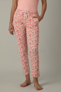 Full Length PJ Bottom - Peach Floral Print - color option