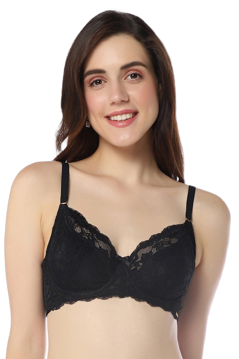 Amante Ultimo Modern Bloom Padded Wired Lace Balconette Bra Laced Black (36C)  - F0011C000434C in Chennai at best price by Ankur - Justdial