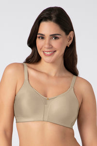 Chic Smooth Non-Padded Non-Wired Minimizer Bra - Sandalwood - color option
