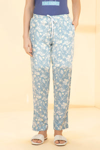 Full Length Pyjama Bottom - Pearl Floral Print - color option