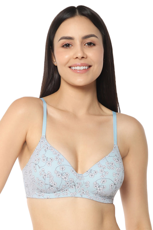 Carefree Casuals Padded Non-Wired T-Shirt Bra - Spring Floral Pr